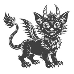 A playful fantasy creature dragon fairies High Quality Editable Vector Design and illustration