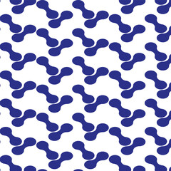 seamless pattern with blue waves