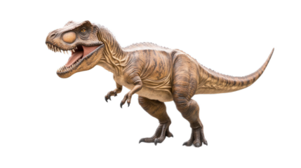 Realistic Tyrannosaurus Rex Dinosaur Model Ready for Action in a Naturalistic Pose, Ideal for Educational Purposes, Entertainment, and Creative Projects