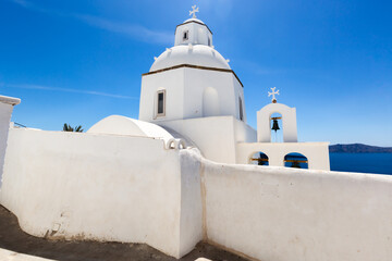 Orthodox church  in Fira,Santorini,Greece