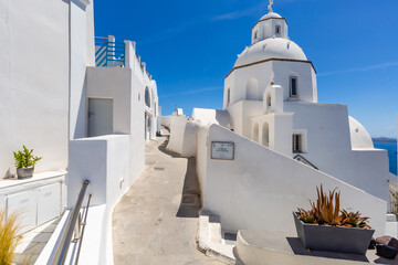 Orthodox church   in Fira,Santorini,Greece