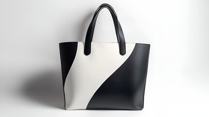 Stylish black and white tote bag. Perfect for everyday use or a special occasion.  The design is elegant and modern.