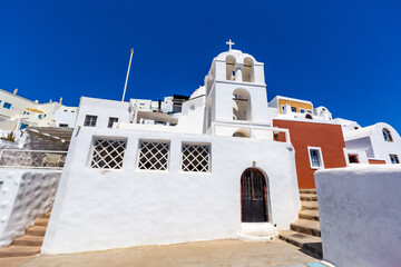 Orthodox church  in Fira,Santorini,Greece