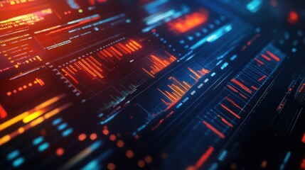 Obraz premium Financial report and accounting. Audit, investment success or tax reports. Computer screen, charts and graphs. Account business programm vector illustration