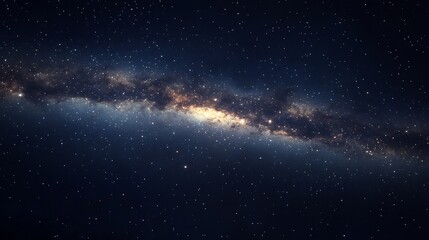 Fototapeta premium Majestic Celestial River: A Night Sky Panorama of the Milky Way Galaxy