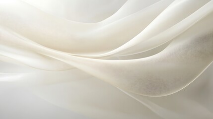 Obraz premium Elegant Draped Cream Fabric Softly Flows