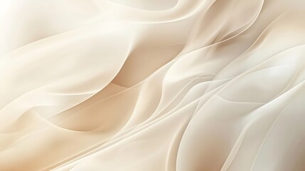 Obraz premium Elegant Draped Cream Colored Fabric Texture