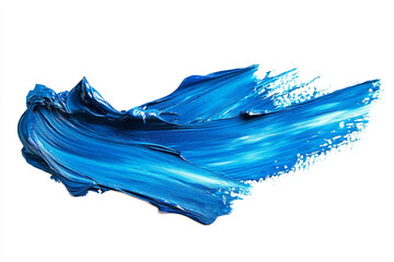 Colorful Paint Stroke Isolated