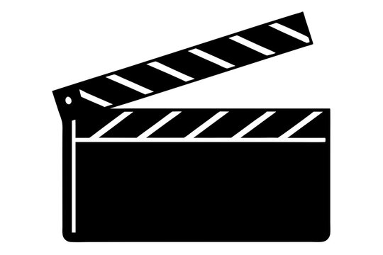 recommend clip art: Movie clapperboard silhouette, Clapperboard glyph icon, Movie clapper board,