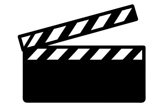 recommend clip art: Movie clapperboard silhouette, Clapperboard glyph icon, Movie clapper board,