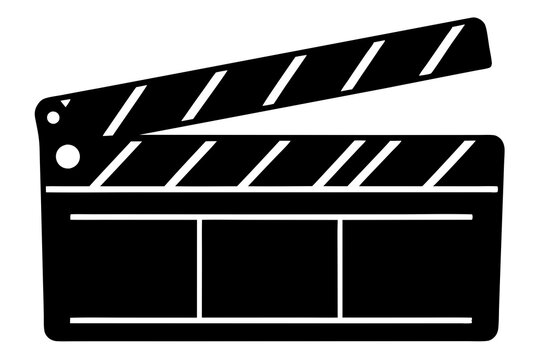 recommend clip art: Movie clapperboard silhouette, Clapperboard glyph icon, Movie clapper board,