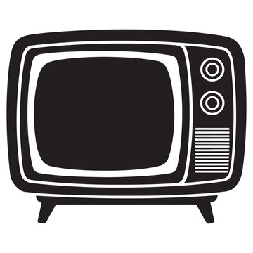 recommend clip art: television silhouette vector, tv icon symbol