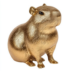 Golden Capybara Figurine.