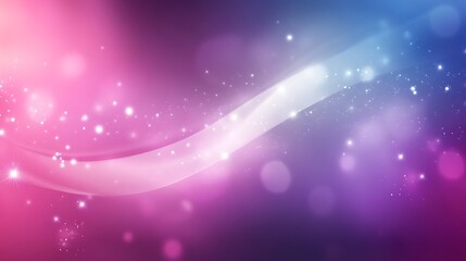 Fototapeta premium Abstract Pink Blue Swirling Background With Glowing Particles