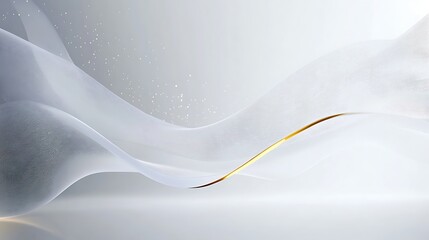Abstract White Gold Wave Design Background