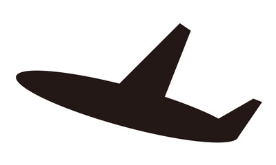 飛行機　ピクトグラム　マーク　アイコン　出発　シルエット