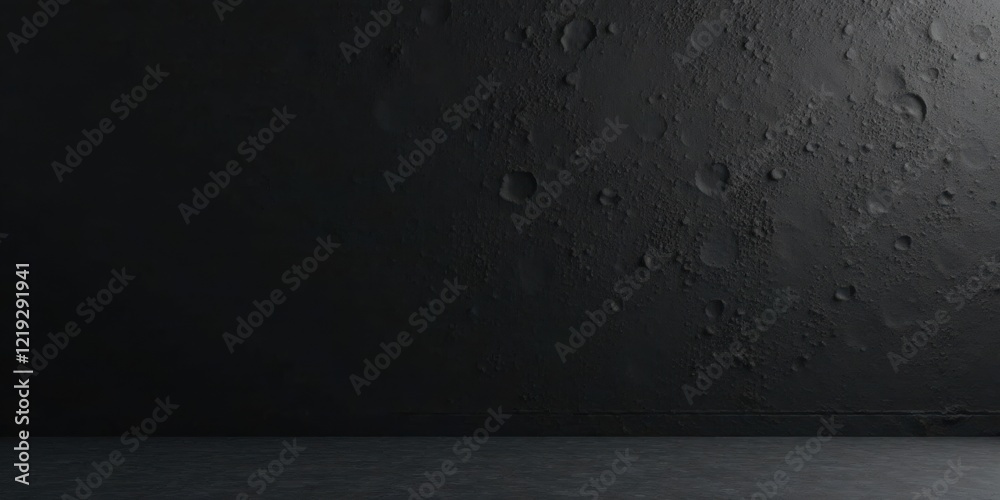 Aufkleber Dark textured wall background with a low floor ideal for product display and design projects