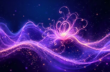 Fototapeta premium Cosmic Bloom Dreamscape