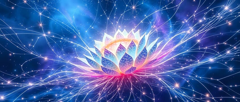 Cosmic Bloom Dreamscape: Vibrant Celestial Wonderland