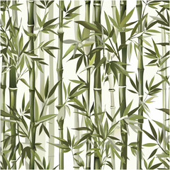 Obraz premium Bamboo Seamless Vertical pattern Tropical repeat wallpaper nature textile print 