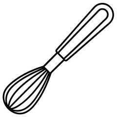 Creative Whisk Line Art for Branding