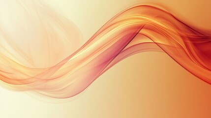 Fototapeta premium Abstract Orange and Yellow Waves Flowing Design