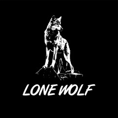 lone wolf vector illustration