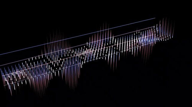 abstract background with glowing abstract waves, sound wave,
