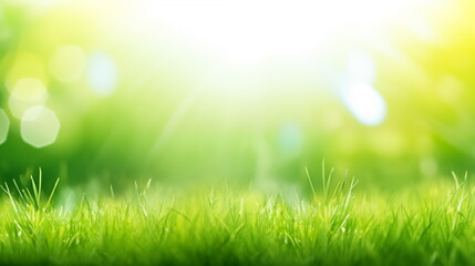 Obraz premium Abstract blur gradient green, yellow dreamy background