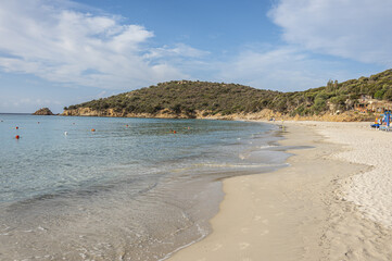 Aerial view of the Gulf of Teulada