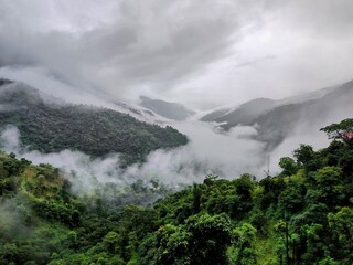 Hills in rains 
