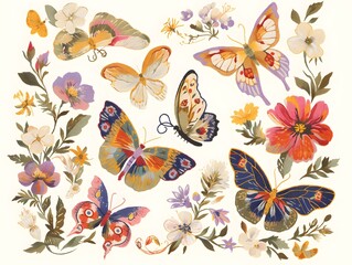 pattern with butterflies
