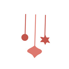 Christmas garland icon vector