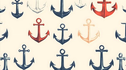 Collection of Various Anchors Depicted Through Artistic Illustrations