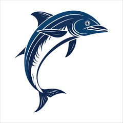 dolphin fish vector illustration