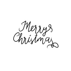 merry christmas letter art