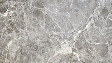 Fototapeta premium Experience the elegance of smooth gray marble adorned with subtle white and cream veins under evenly lit conditions