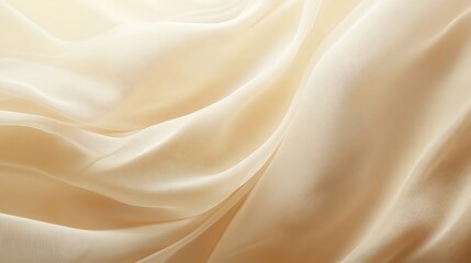 Naklejka premium Draped Beige Fabric Soft Gentle Texture