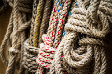 typical string - rope - close up