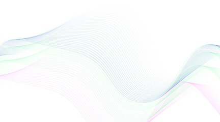 Modern colorful wavy lines pattern design element. Suitable for banner, cover, poster, Futuristic technology background. colorful line wave light screen abstract illustration.