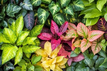Vibrant Collection of Various Indoor Plants Featuring Unique Leaf Patterns and Colors Perfect for Home Decor and Garden Design Inspiration