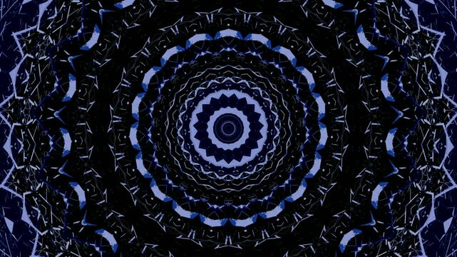 Abstract swirl mandala pattern with fractal design and colorful spiral elements