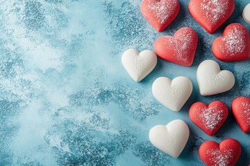 Obraz premium Vibrant Heart Shapes for Valentine's Day Celebration