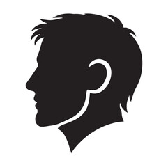 silhouette of a person head
