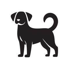dog vector silhouette 