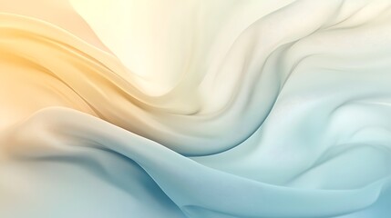Obraz premium Abstract Pastel Fabric Waves Flowing Gently