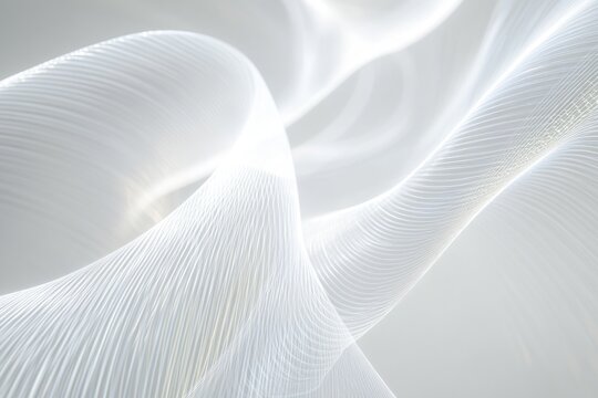 A detailed view of white fabric texture