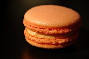 A stack of colorful macarons on a table, perfect for food styling and baking inspiration