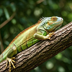 iguana on a tree