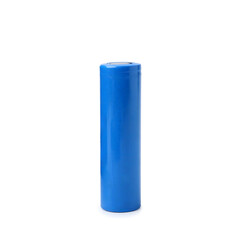 One AA cell battery isolated on white
